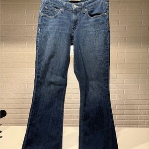 Levi's Blue Flare Wide Leg Jeans Classic Style